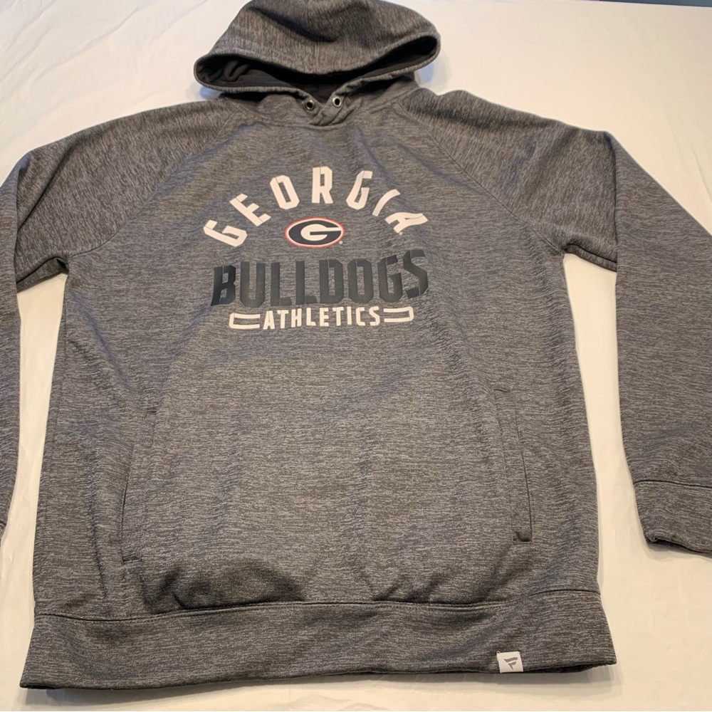 Fanatics NCAA Georgia Bulldogs Gray Hoodie Sweatshirt Men’s Large |D131 - Picture 2 of 9